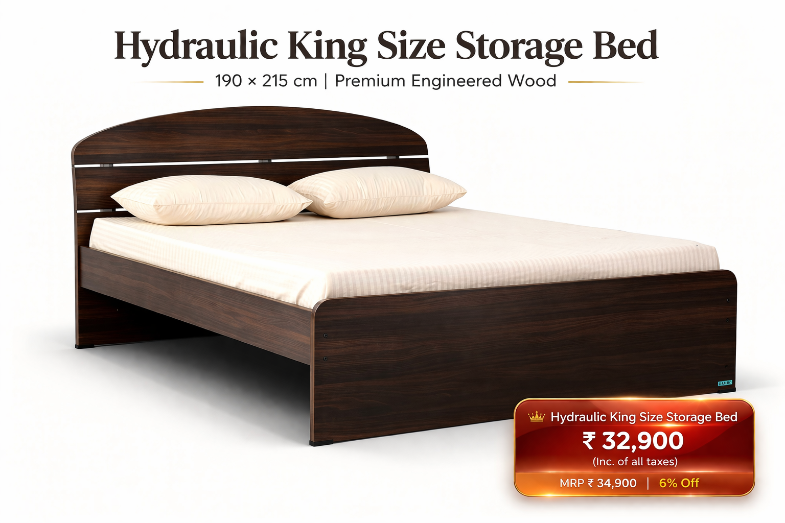 Premium King size Bed - Damro